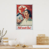 GDR Propaganda Poster You should help, too (Küche)