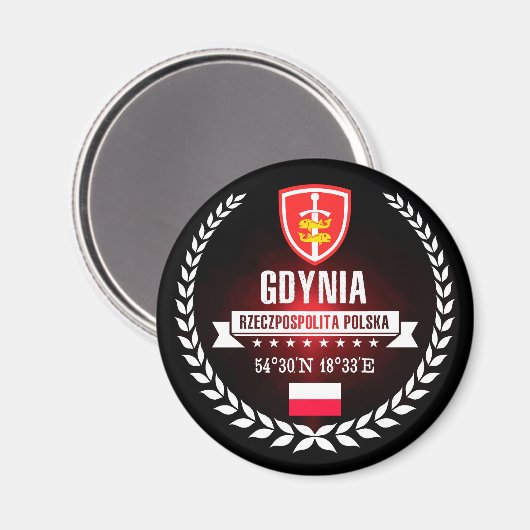 Gdynia Magnet (Vorderseite/Rückseite)