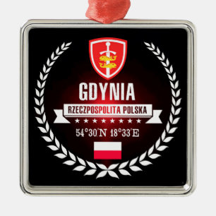 Gdynia Silbernes Ornament