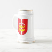 Gdynia-Wappen Bierglas (Vorderseite Links)