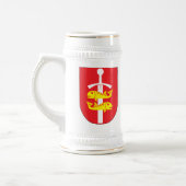 Gdynia-Wappen Bierglas (Links)