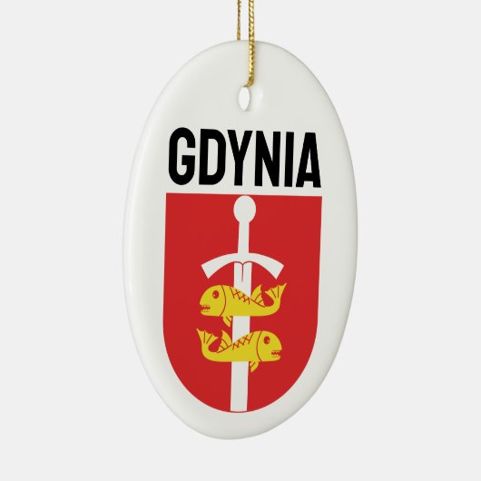 Gdynia Wappen, Polen Keramik Ornament (Rechts)