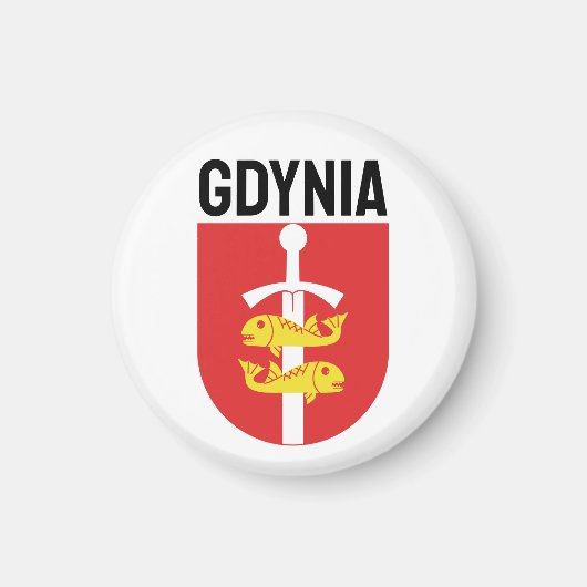 Gdynia Wappen, Polen Magnet (Vorne)