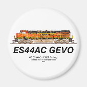 GE ES44AC GEVO Lokomotive. Güterzug BNSF Magnet (Vorne)