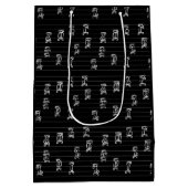 Ge’ez Numbers Illustration – Traditional Ethiopian Mittlere Geschenktüte (Rückseite)