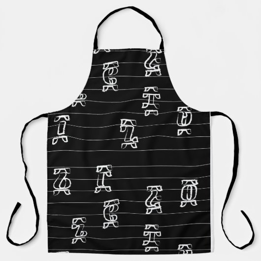 Ge’ez Numbers Illustration – Traditional Ethiopian Schürze (Vorderseite)