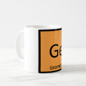 Ge - Geometry Math Chemistry Periodic Table Symbol Kaffeetasse (Vorderseite Links)