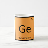 Ge - Geometry Math Chemistry Periodic Table Symbol Kaffeetasse (Mittel)