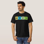 Ge-Ni-U-S-Genie- Element Periodisches Tabellenelem T-Shirt (Vorne ganz)