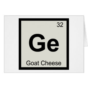 Ge - Ziegenkäse Chemie Periodensystem Symbol