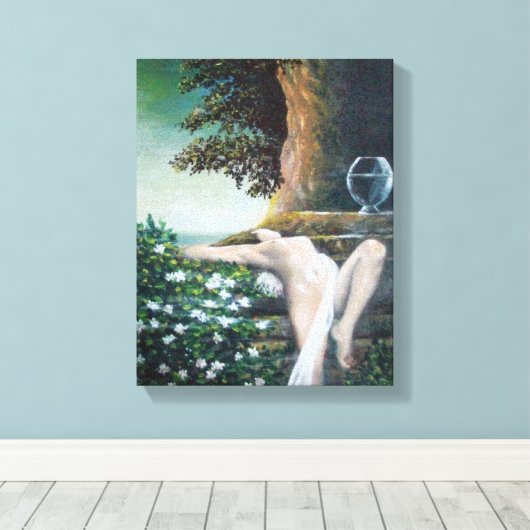 GEA, MYRTLE UND WASSER LEINWANDDRUCK (Insitu (Holzboden))