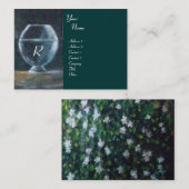 GEA, MYRTLE UND WASSER, Monogramm Visitenkarte (Vorne/Hinten)