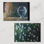 GEA, MYRTLE UND WASSER, Monogramm Visitenkarte (Vorne/Hinten)