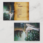 GEA, MYRTLE UND WASSER, Pergament Visitenkarte (Vorne/Hinten)