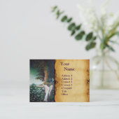 GEA, MYRTLE UND WASSER, Pergament Visitenkarte (Stehend Vorderseite)