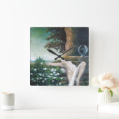 GEA, MYRTLE UND WASSER QUADRATISCHE WANDUHR (Zuhause)