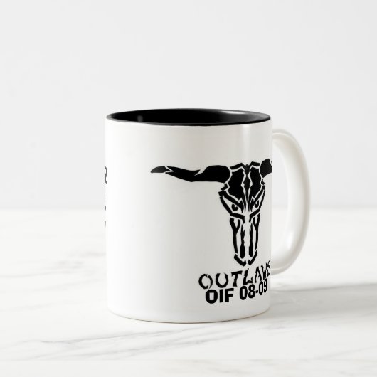 GEÄCHTET-TASSE OIF ZWEIFARBIGE TASSE (VorderseiteRechts)