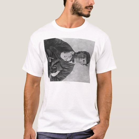 Geächtete Jesse James Porträt-Fotografie T-Shirt (Vorderseite)