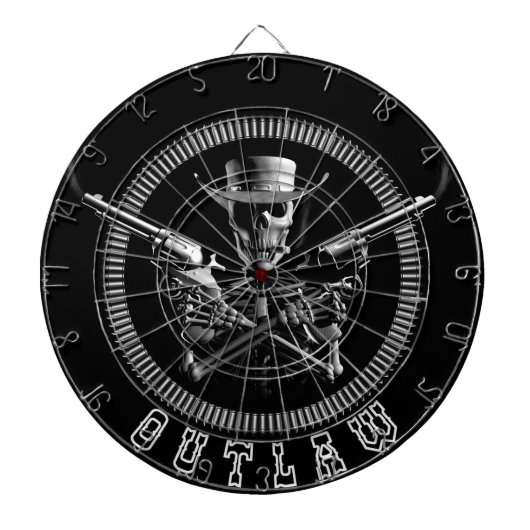 Geächtete Skeleton Dartboards Dartscheibe (vorne)