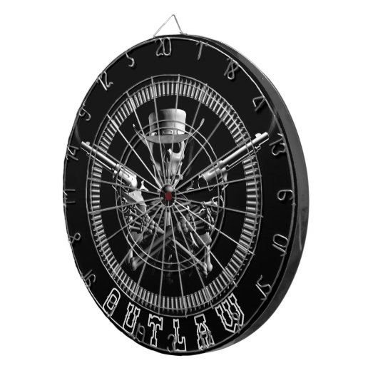 Geächtete Skeleton Dartboards Dartscheibe (Vorderseite rechts)