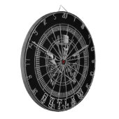 Geächtete Skeleton Dartboards Dartscheibe (Vorderseite Links)