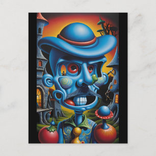 Geächteter in Groll-Town - Ken Gage Fantasy Art Postkarte