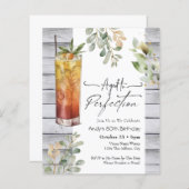 Gealtert bis Perfection Floral 80. Geburtstag Einl (Vorne/Hinten)