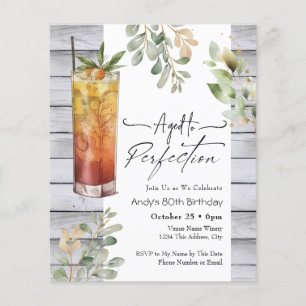 Gealtert bis Perfection Floral 80. Geburtstag Einl