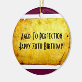 Gealtert Perfektions-zur 70. Keramik Ornament (Links)
