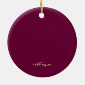 Gealtert Perfektions-zur 70. Keramik Ornament (Hinten)