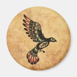 Gealtert und abgefliegen Haida Spirit Bird Magnet