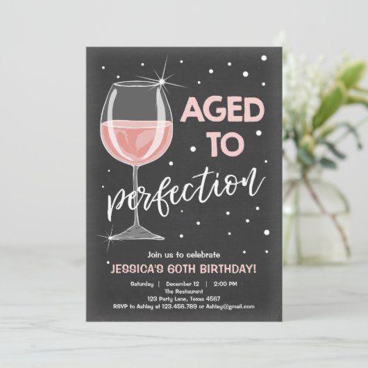 Gealtert zum einladung (Stehend Vorderseite)