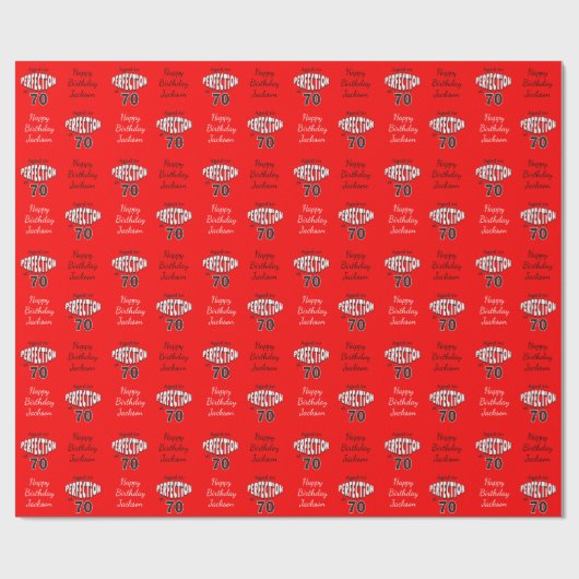 Gealtert zur Perfektion bei 70 Geschenkpapier (Flach)