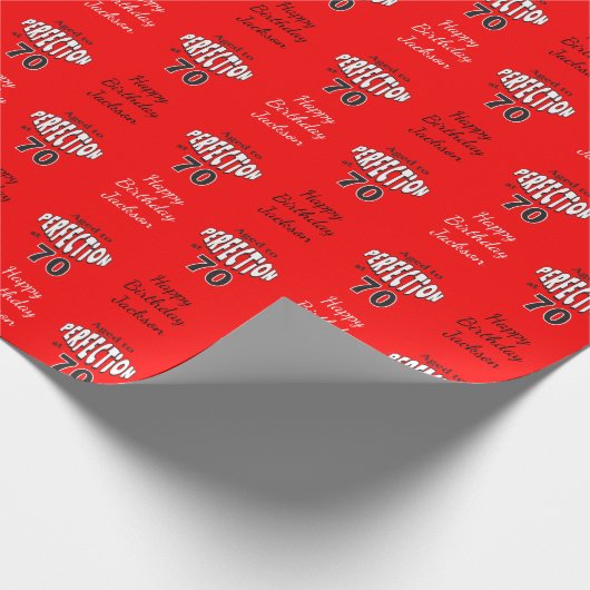 Gealtert zur Perfektion bei 70 Geschenkpapier (Ecke)