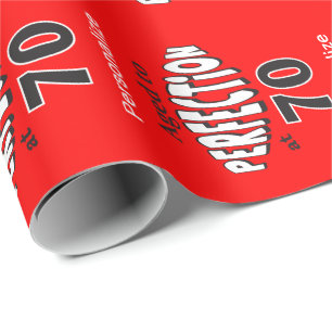 Gealtert zur Perfektion bei 70 Geschenkpapier
