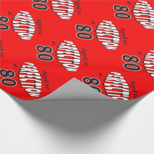 Gealtert zur Perfektion bei 80% pipe% 80. Geschenkpapier (Ecke)