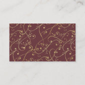 Gealtert zur Perfektion Visitenkarte (Rückseite)