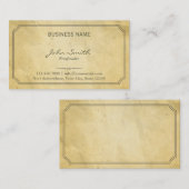 Gealterte alte Korrektur lesendes Visitenkarte (Vorne/Hinten)