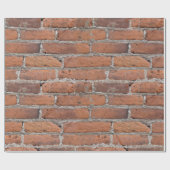 Gealterte Backstein-Wand Geschenkpapier (Flach)