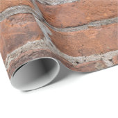 Gealterte Backstein-Wand Geschenkpapier (Rolleneckpunkt)