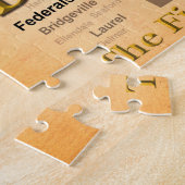 Gealterte Delaware-Staatsstolz-Karte Puzzle (Seite)