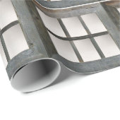 Gealterte Fenster-Scheibe Geschenkpapier (Rolleneckpunkt)