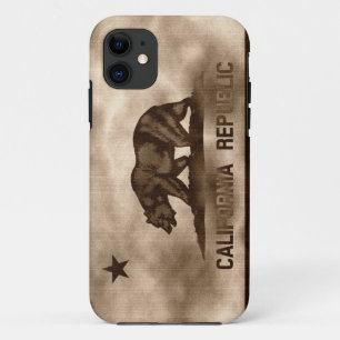Gealterte Kalifornien-Flagge iPhone 11 Hülle