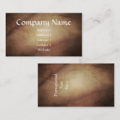 Gealterte Sepia-Visitenkarte Visitenkarte (Vorne/Hinten)