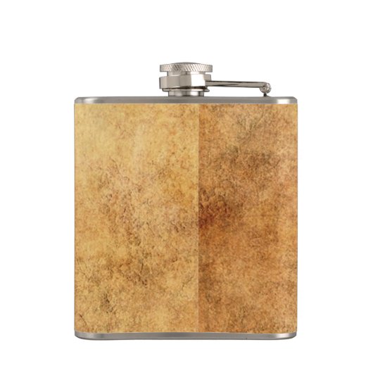 Gealterte und getragene Haida-Geist-Eule Flachmann (Rückseite)