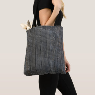 Gealterte und verwitterte Scheunenbretter Tasche