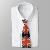 Gealterte zerrissene Union Jack Krawatte (Gebunden)