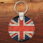 Gealterte zerrissene Union Jack Schlüsselanhänger (Vorderseite)