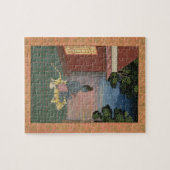 Gealterter Asket gesetzt auf einer Tigerhaut Puzzle (Horizontal)