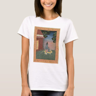 Gealterter Asket gesetzt auf einer Tigerhaut T-Shirt